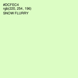 #DCFEC4 - Tea Green Color Image